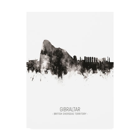 Michael Tompsett 'Gibraltar Skyline Portrait II' Canvas Art,24x32